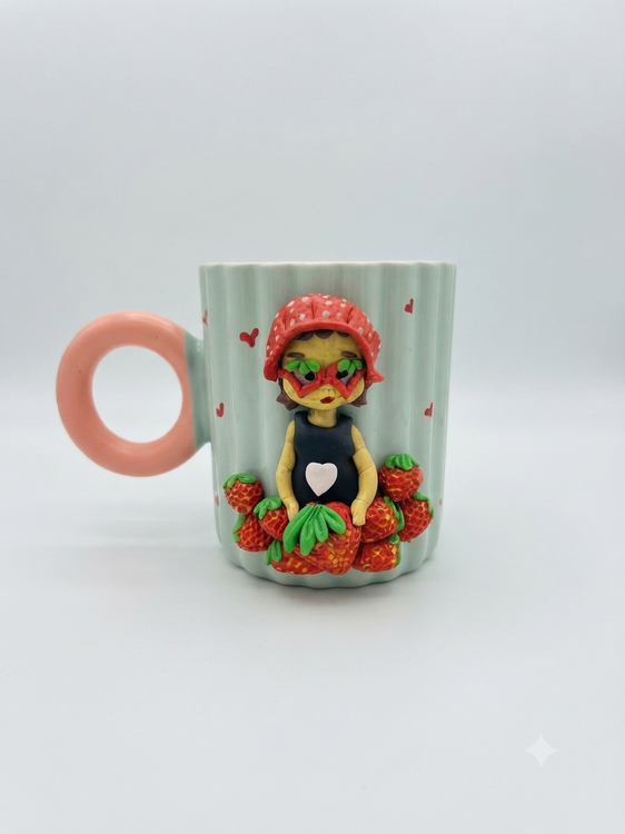 Sculpted Clay Mugs